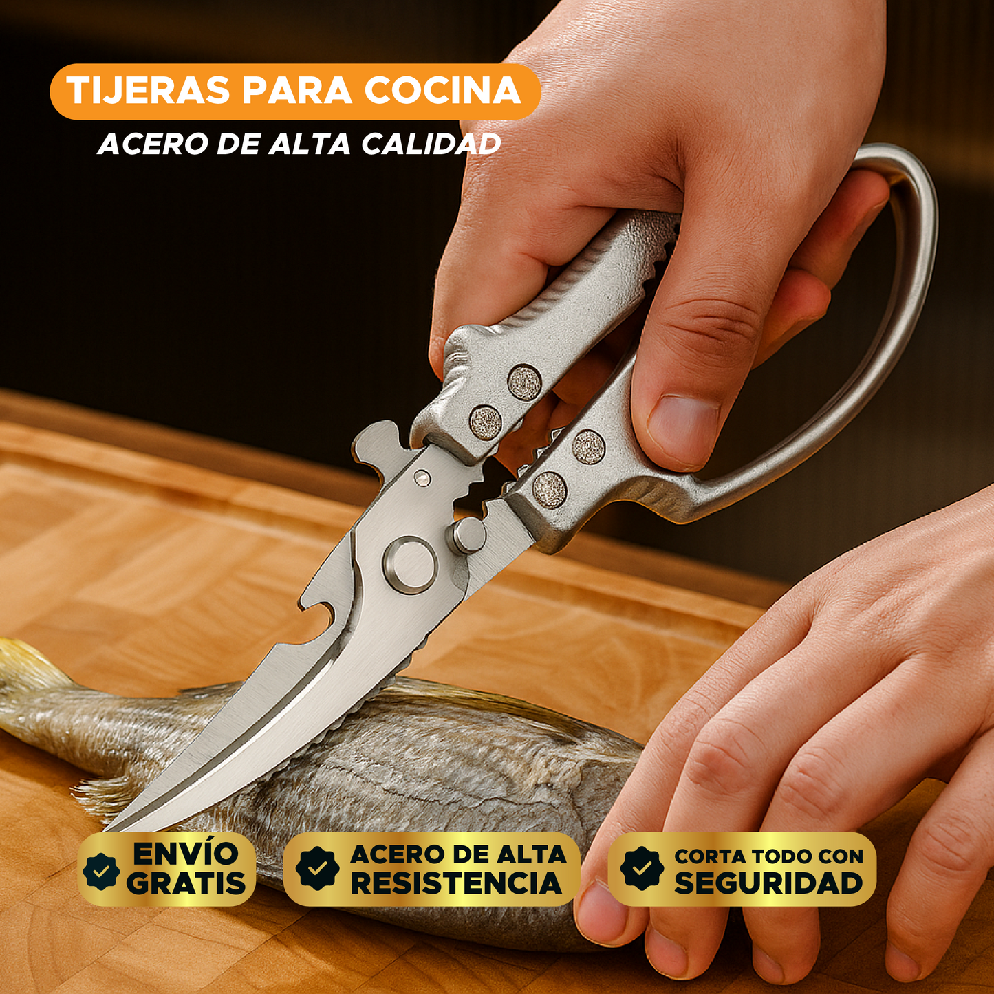 🍽️✂️TIJERAS PARA COCINA EN ACERO DE ALTA CALIDAD✂️ 👩‍🍳