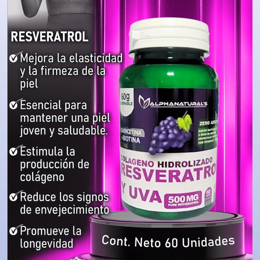 🍇RESVERATROL ELIXIR PARA LA JUVENTUD ANTIENVEJECIMIENTO Y MULTIVITAMÍNICO
