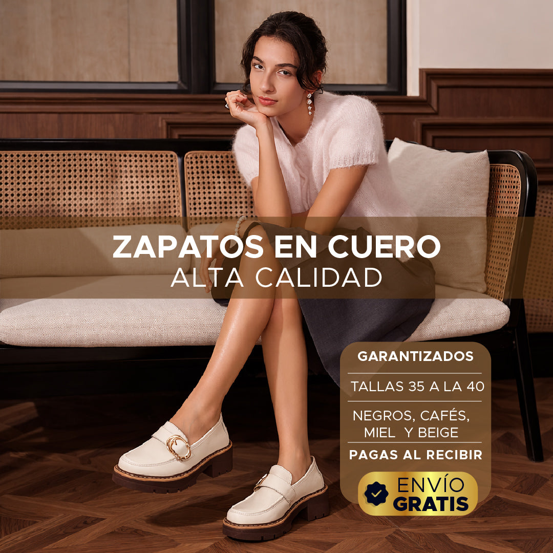 💎 Zapatos Cloe en Cuero 100% Premium para Mujer 💎