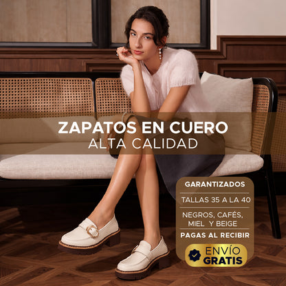 💎 Zapatos Cloe en Cuero 100% Premium para Mujer 💎