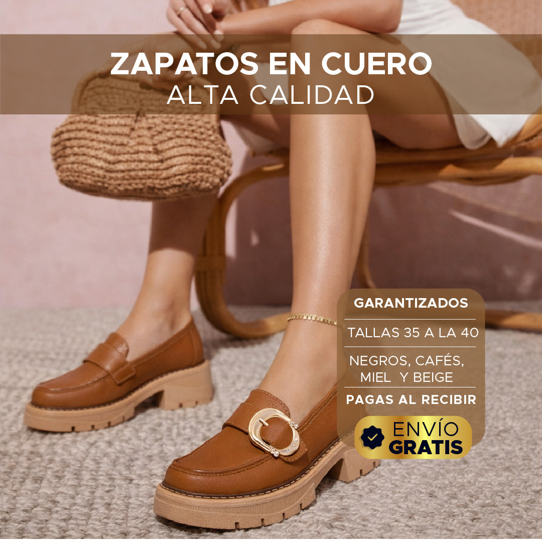 💎 Zapatos Cloe en Cuero 100% Premium para Mujer 💎