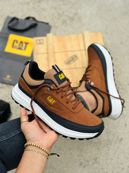 🚨 ZAPATOS CAT ™ ULTRA RESISTENTES COSIDOS 🥇MATERIAL PREMIUM 🥇