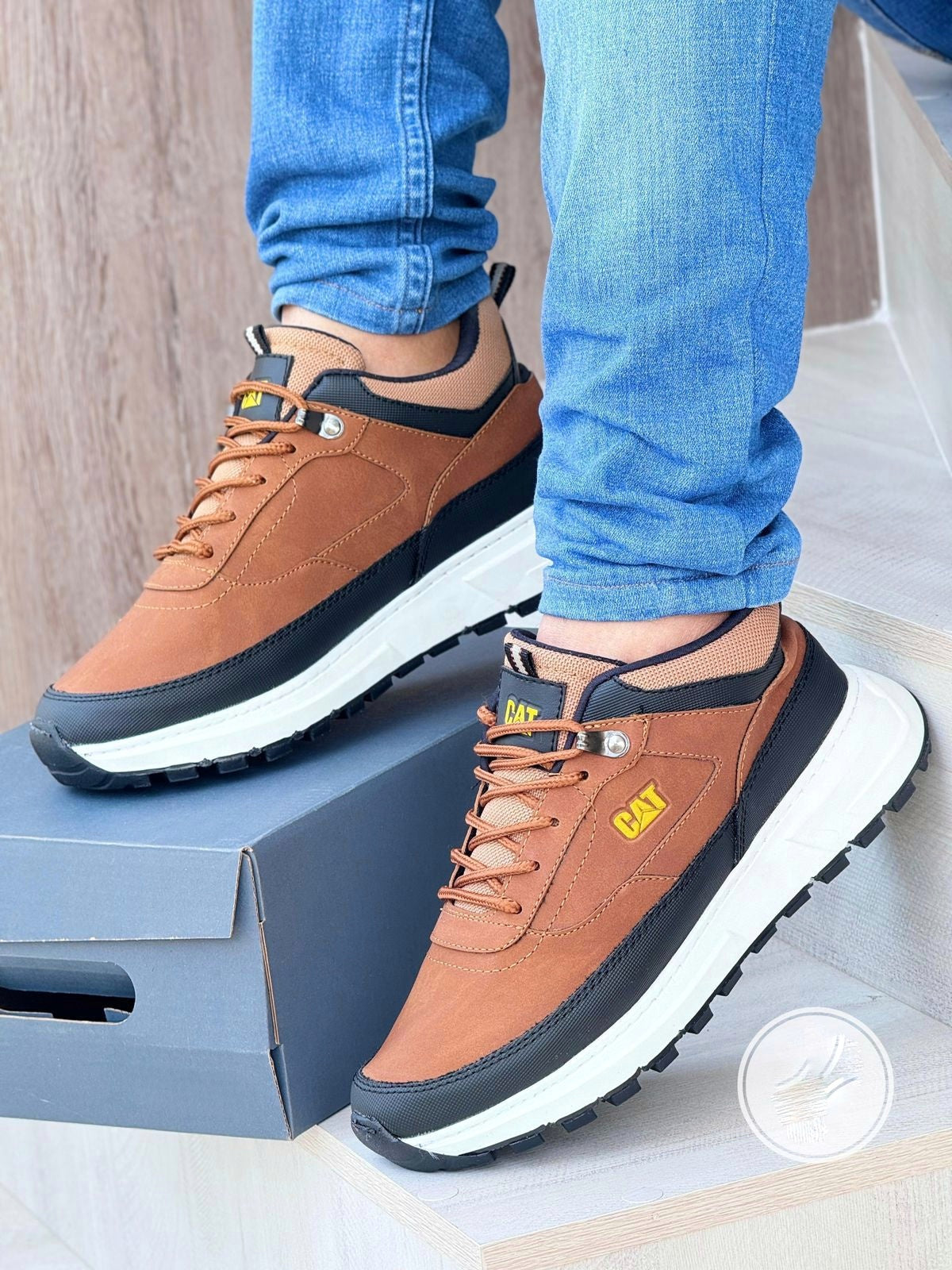 🚨 ZAPATOS CAT ™ ULTRA RESISTENTES COSIDOS 🥇MATERIAL PREMIUM 🥇