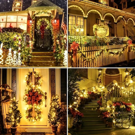 💡Luces Led Exteriores e interiores Con Panel Solar (200 Luces)🎄