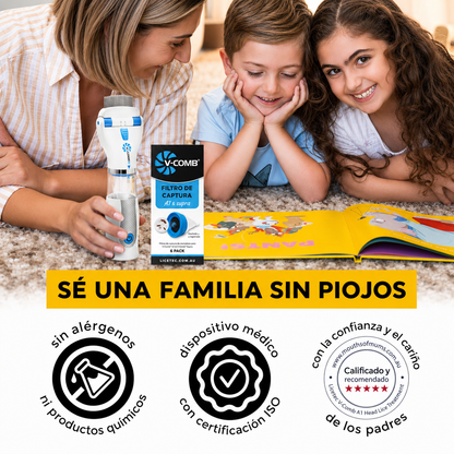 🛡️✨👧 Aspiradora Eléctrica Anti-Piojos 👧✨🛡️