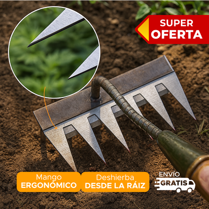🌱GARDEN PRO! RASTRILLO EN ACERO DE ALTA DURABILIDAD