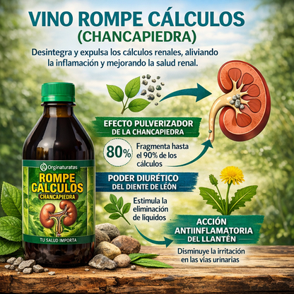 🌿🍷 ROMPE CÁLCULOS — El Poder Ancestral para tu Bienestar Renal 💧🛡️