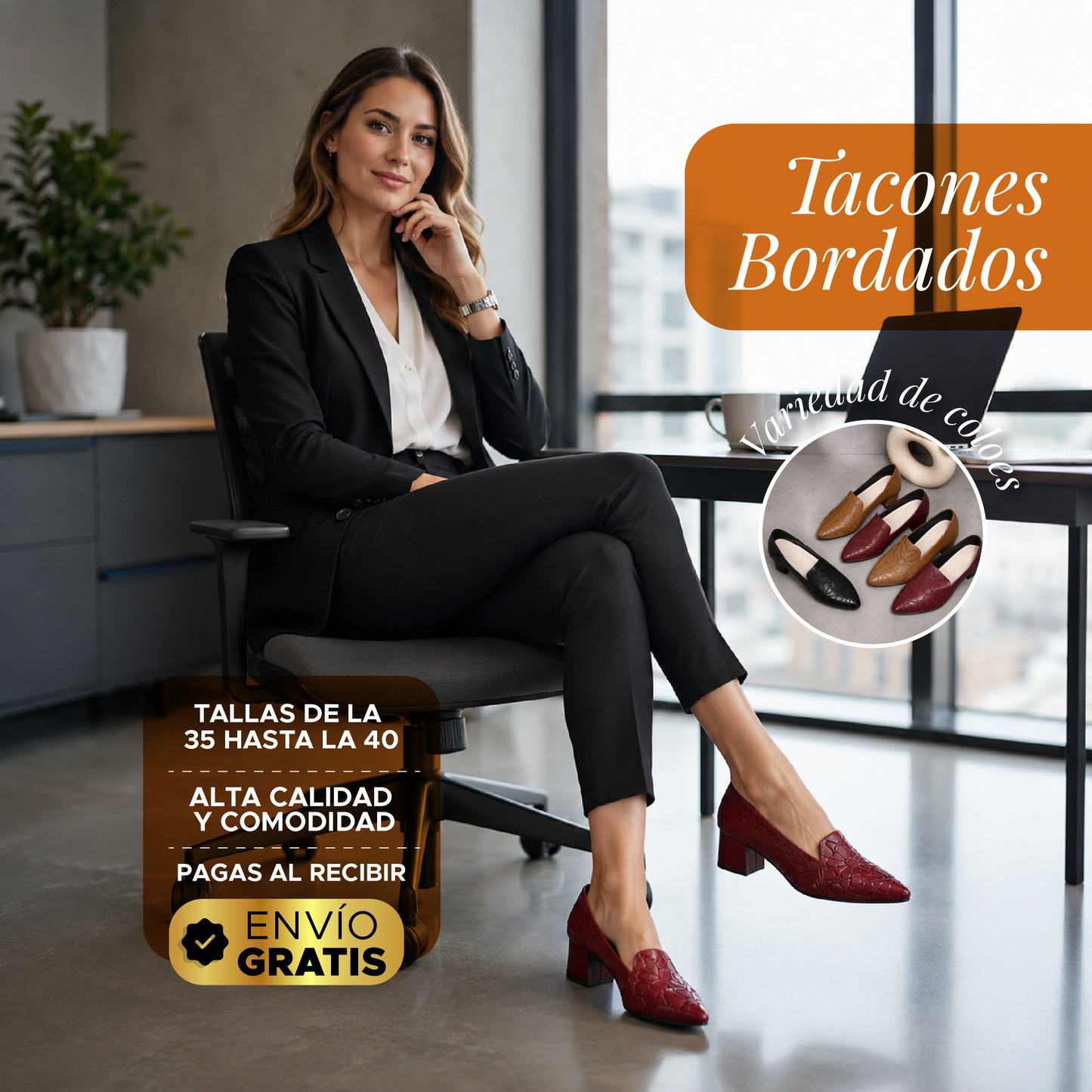 👠✨ ZAPATOS DE TACÓN BORDADOS ✨👠